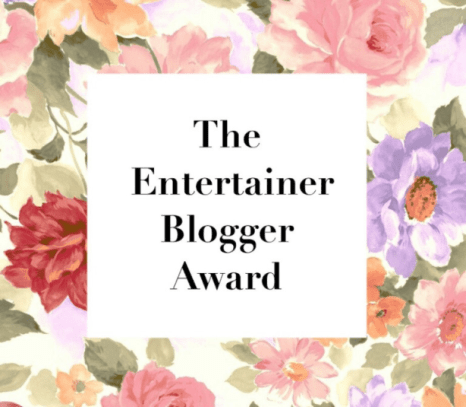 Entertainer Blogger Award 2